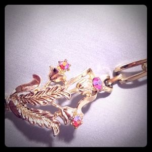 Vintage s&g fifth Avenue  pink rhinstone  bracelet